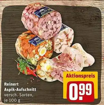 REWE Kaufpark Reinert Aspik-aufschnitt Angebot