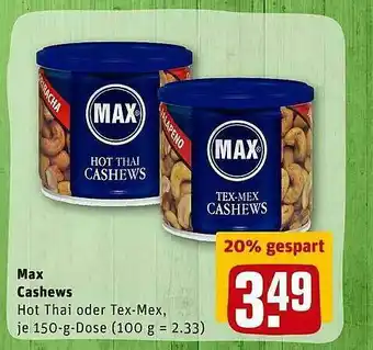 REWE Kaufpark Max Cashews Angebot