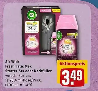 REWE Kaufpark Air Wick Freshmatic Max Starter-set Oder Nachfüller Angebot