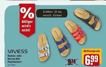 REWE Kaufpark Vivess Damen Oder Herren Bio Pantoletten Angebot