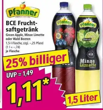 Norma Pfanner bce fruchtsaftgetränk Angebot