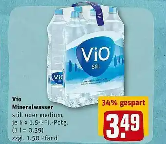 REWE Kaufpark Vio Mineralwasser Angebot