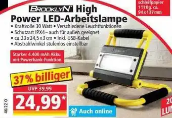 Norma Brooklyn high power led-arbeitslampe Angebot