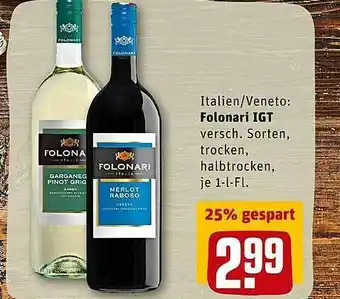 REWE Kaufpark Italien-veneto: Folonari IGT Angebot