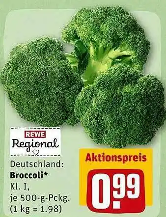 REWE Kaufpark Rewe Regional Deutschland Broccoli Angebot