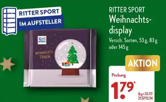 Aldi Nord Ritter Sport Weihnachtsdisplay Angebot