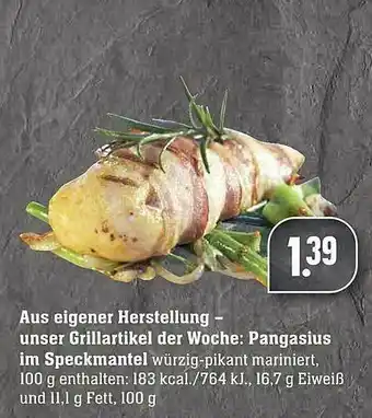 Scheck-in-Center Unser Grillartikel Der Woche : Pangasius Im Speckmantel Angebot