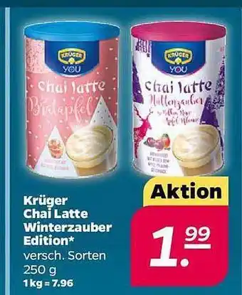 NETTO Krüger chai latte winterzauber edition Angebot