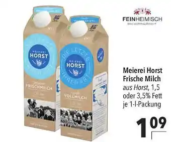 CITTI Markt Feinheimisch meierei horst frische milch Angebot