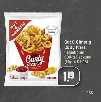 Scheck-in-Center Gut & Günstig Curly Fries Angebot