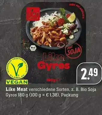 Scheck-in-Center Like Meat Vegan Angebot