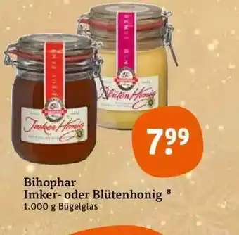 tegut Bihophar imker- oder blütenhonig Angebot