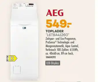 Möbel Kraft Toplader „l6tba41260“ Angebot