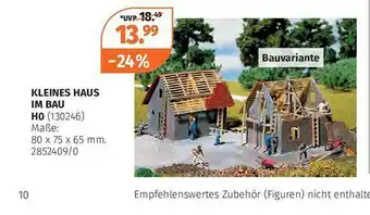 Müller Kleines haus im bau h0 Angebot