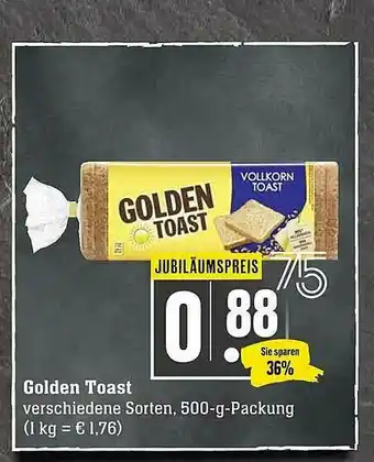 Scheck-in-Center Golden Toast Angebot