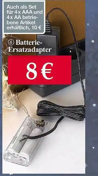 Woolworth Batterie-ersatzadapter Angebot