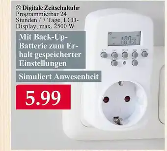 Woolworth Digitale zeitschaltuhr Angebot
