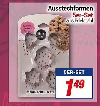 CENTERSHOP Ausstechformen 5er-set Angebot