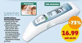 PENNY Sanitas multifunktionsthermometer sft65 Angebot