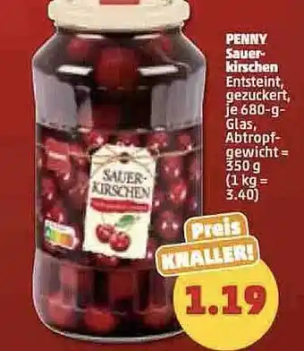 PENNY Penny sauerkirschen Angebot