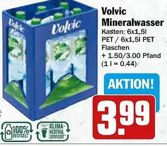 AEZ Volvic mineralwasser Angebot