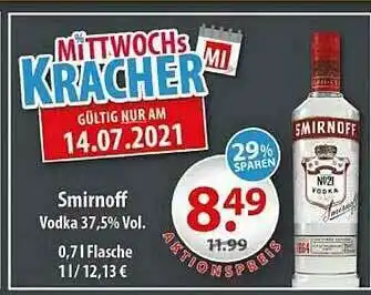 Getränkeland Smirnoff Vodka Angebot