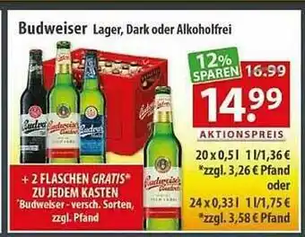 Getränkeland Budweiser Angebot