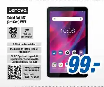 Expert Bening Lenovo tablet tab m7 (3rd gen) wifi Angebot