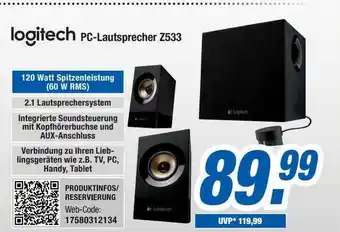 Expert Bening Logitech pc-lautsprecher z533 Angebot