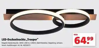 Hagebau Led-deckenleuchte „trooper“ Angebot