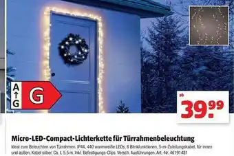 Hagebau Micro-led-compact-lichterkette für türrahmenbeleuchtung Angebot