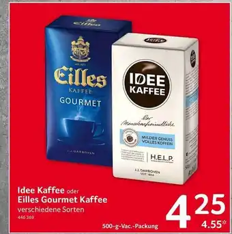 Selgros Idee kaffee oder eilles gourmet kaffee Angebot