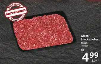 Selgros Mett oder hackepeter Angebot