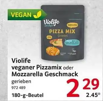 Selgros Violife veganer pizzamix oder mozzarella geschmack Angebot