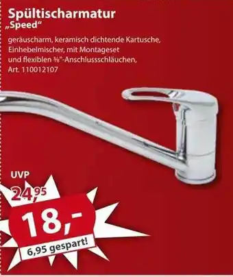 Sonderpreis Baumarkt Spültischarmatur „speed“ Angebot