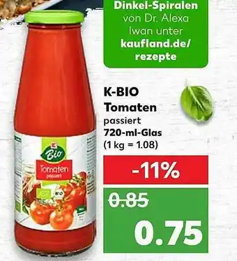 Kaufland K-bio Tomaten Angebot