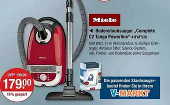 V Markt Miele bodenstaubsauger „complete c2 tango powerline“ 41faf530 Angebot