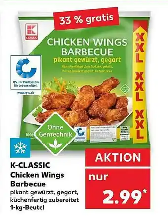 Kaufland K-classic Chicken Wings Barbecue Angebot