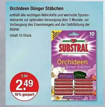 V Markt Orchideen dünger stäbchen Angebot