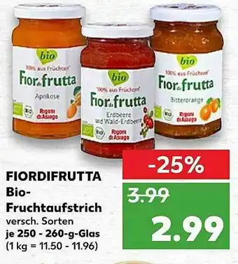 Kaufland Fiordifrutta Bio Fruchtaufstrich Angebot