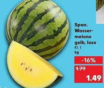Kaufland Span Wassermelone Gelb, Lose Angebot