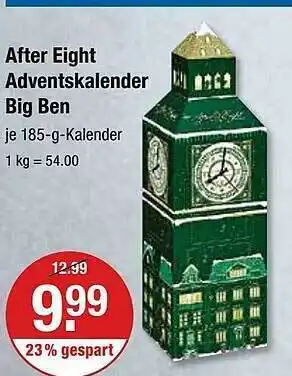 V Markt After eight adventskalender big ben Angebot