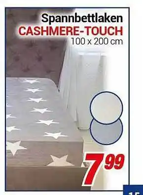 CENTERSHOP Spannbettlaken cashmere-touch Angebot