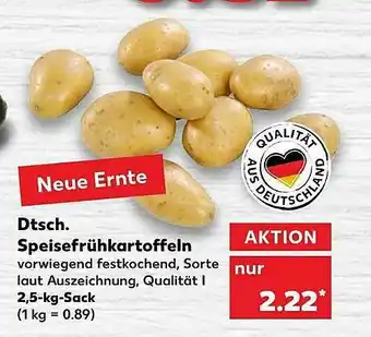 Kaufland Dtsch. Speisefrühkartoffeln Angebot