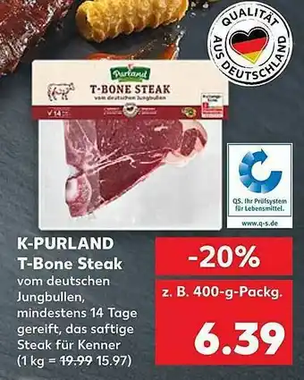 Kaufland K-purland T-bone Steak Angebot