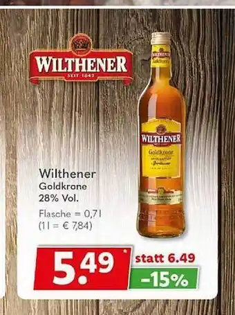 Getränkeland Wilthener goldkrone Angebot