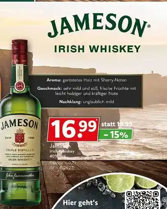 Getränkeland Jameson irish whiskey Angebot