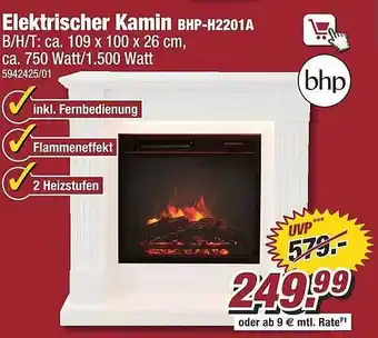 Poco Elektrischer kamin bhp-h2201a Angebot