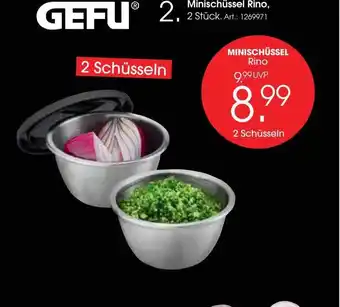 Zurbrüggen Gefu minischüssel rino Angebot