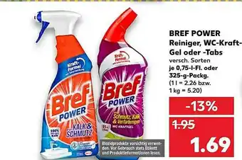 Kaufland Bref Power Reiniger, Wc-kraft-gel Oder -tabs Angebot